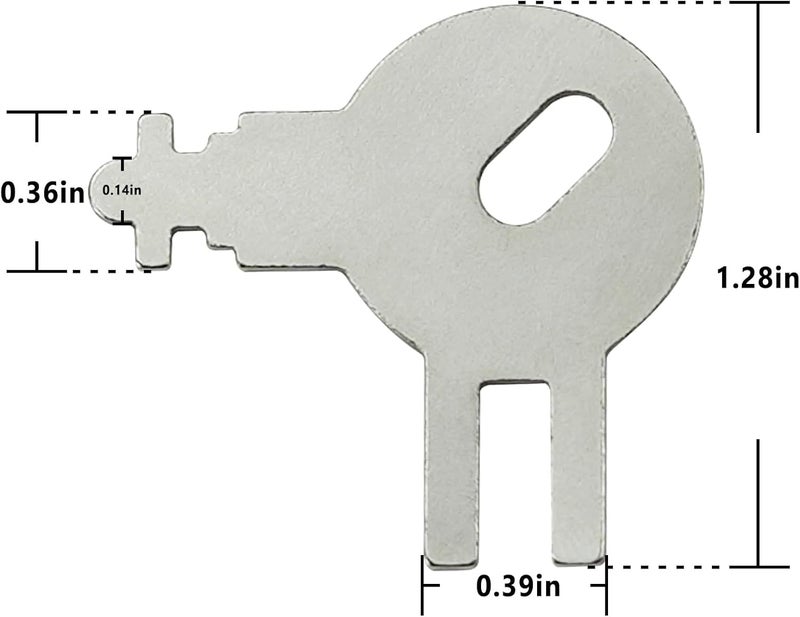 gradora 1PCS Dispenser Key Replacement for to-rk Paper Towel Dispensers 70WM1 83TR 87T Models Fits Von Dr-ehle Pal-mer Dispensers - Image 2